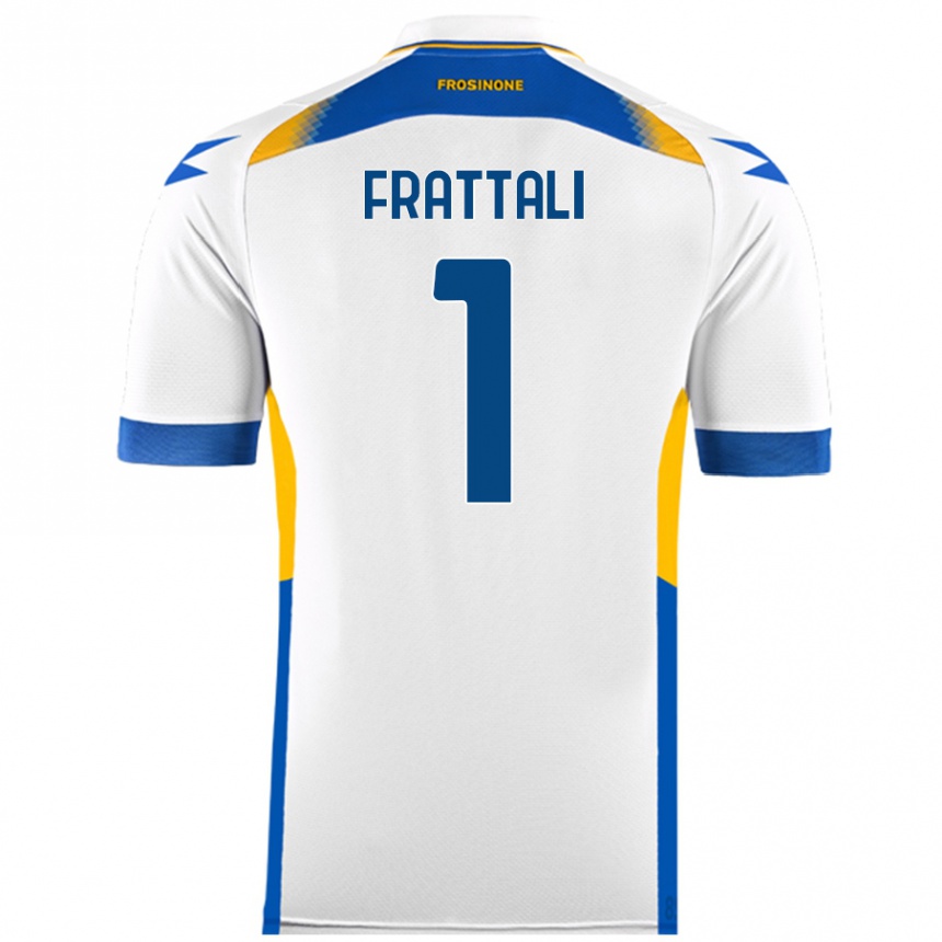 Kids Football Pierluigi Frattali #1 White Away Jersey 2024/25 T-Shirt Uk