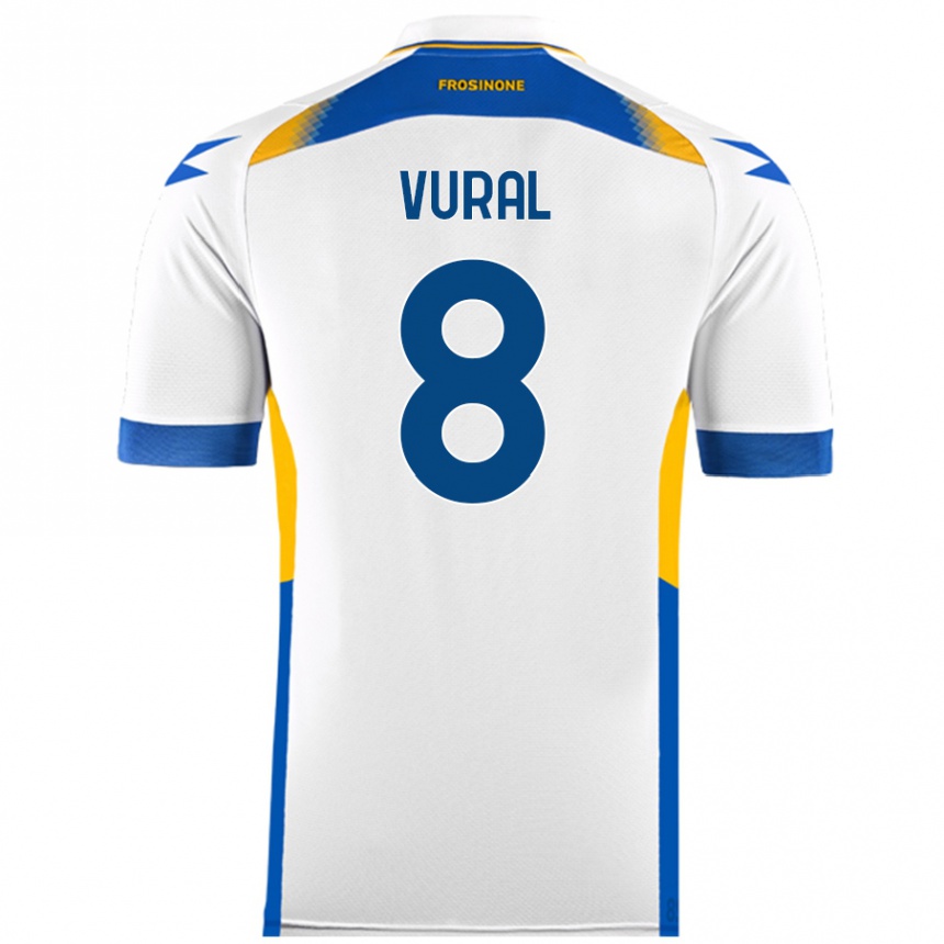 Kids Football İsak Vural #8 White Away Jersey 2024/25 T-Shirt Uk