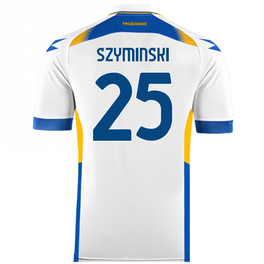 Kids Football Przemyslaw Szyminski #25 White Away Jersey 2024/25 T-Shirt Uk