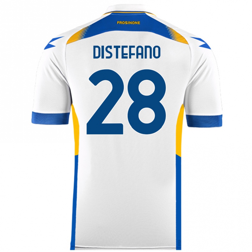 Kids Football Filippo Distefano #28 White Away Jersey 2024/25 T-Shirt Uk