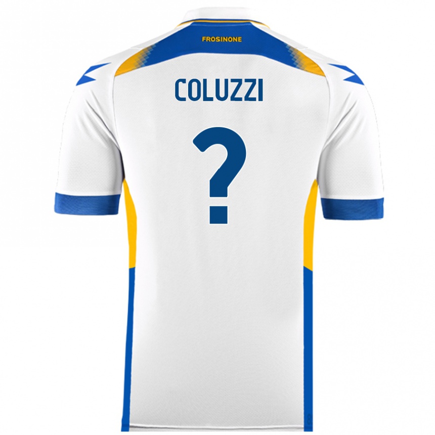 Kids Football Alessandro Coluzzi #0 White Away Jersey 2024/25 T-Shirt Uk