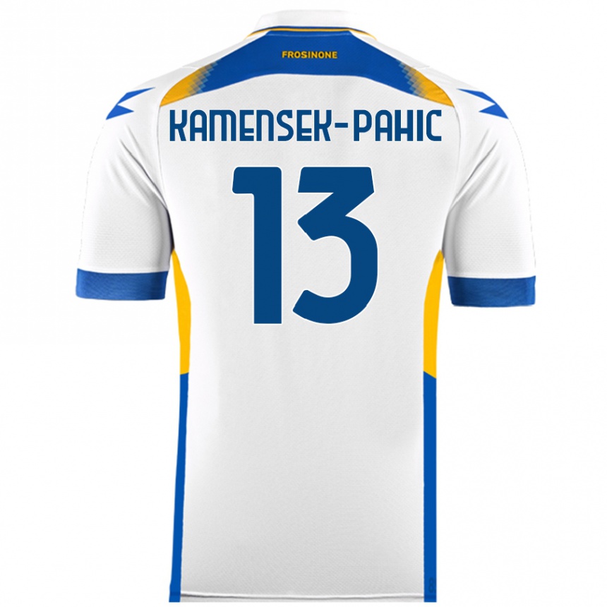 Kids Football Matjaz Kamensek-Pahic #13 White Away Jersey 2024/25 T-Shirt Uk