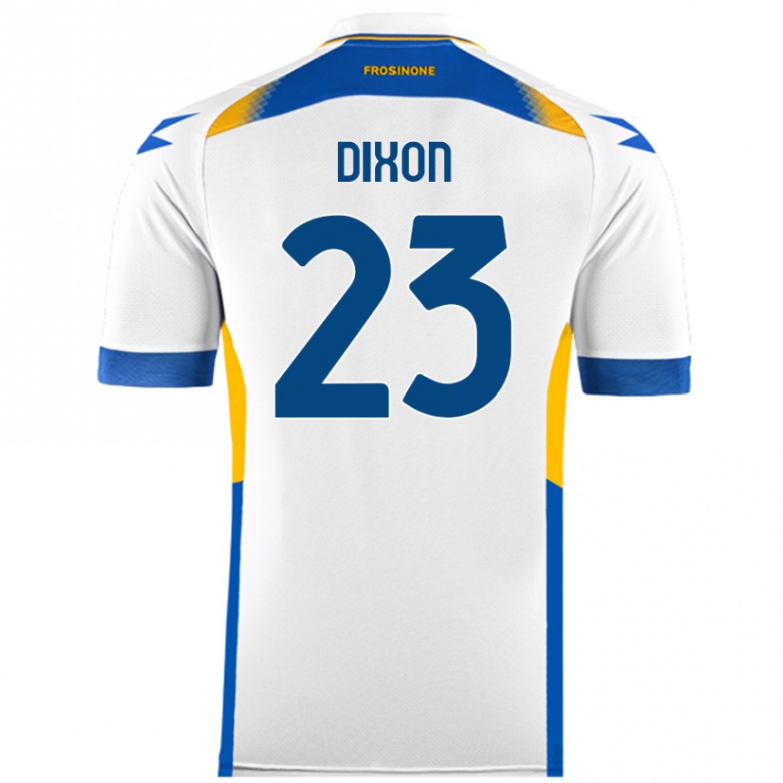 Kids Football Damar Dixon #23 White Away Jersey 2024/25 T-Shirt Uk