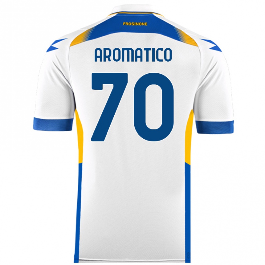 Kids Football Raul Aromatico #70 White Away Jersey 2024/25 T-Shirt Uk