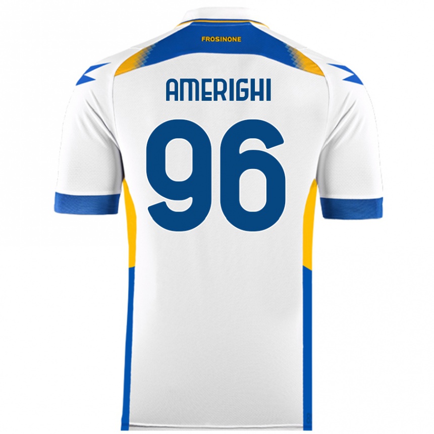 Kids Football Igor Amerighi #96 White Away Jersey 2024/25 T-Shirt Uk