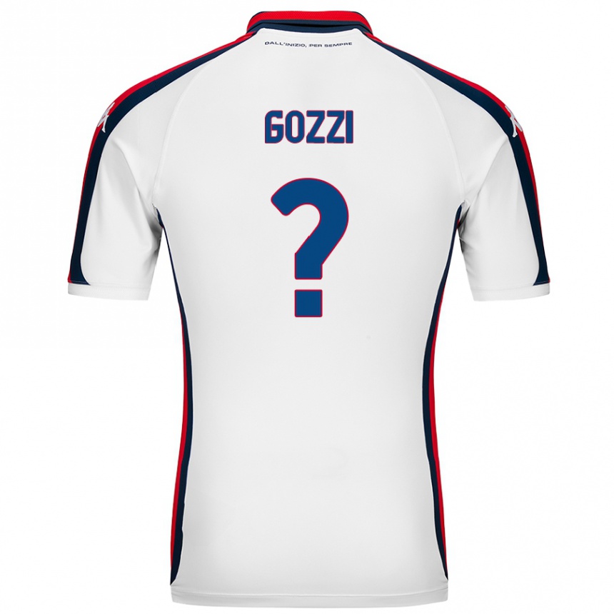 Kids Football Paolo Gozzi #0 White Away Jersey 2024/25 T-Shirt Uk