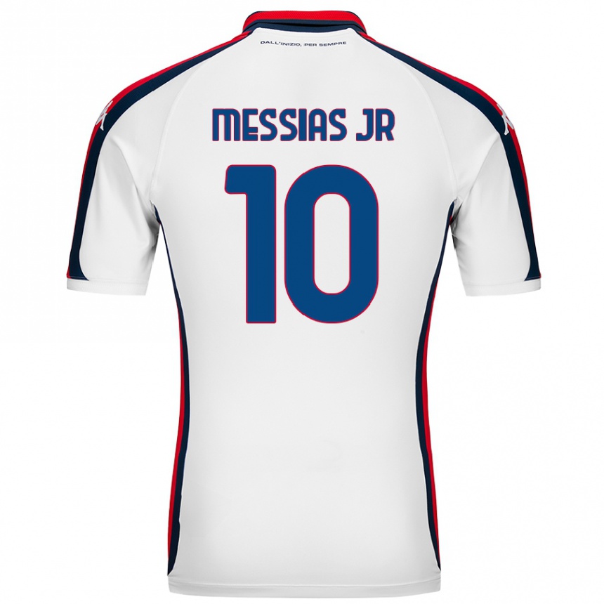 Kids Football Junior Messias #10 White Away Jersey 2024/25 T-Shirt Uk