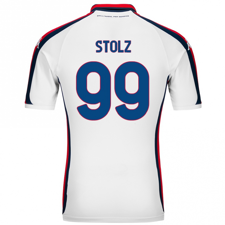 Kids Football Franz Stolz #99 White Away Jersey 2024/25 T-Shirt Uk