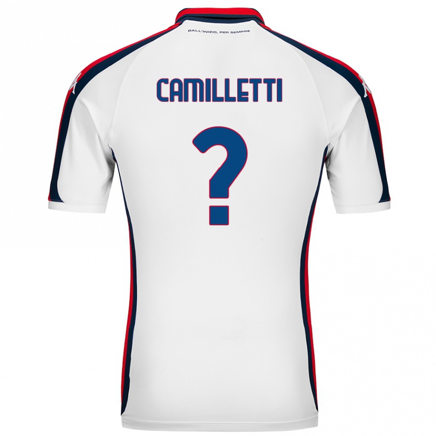 Kids Football Giovanni Camilletti #0 White Away Jersey 2024/25 T-Shirt Uk