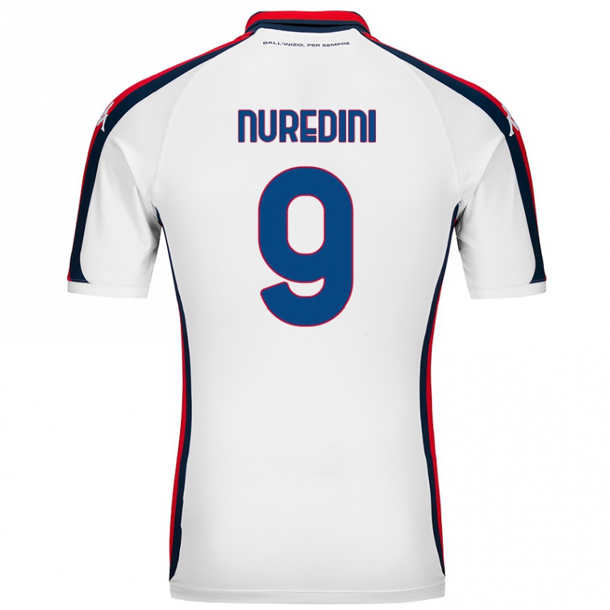 Kids Football Joi Nuredini #9 White Away Jersey 2024/25 T-Shirt Uk