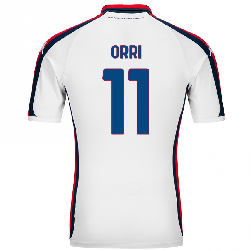 Kids Football Ágúst Orri Thorsteinsson #11 White Away Jersey 2024/25 T-Shirt Uk