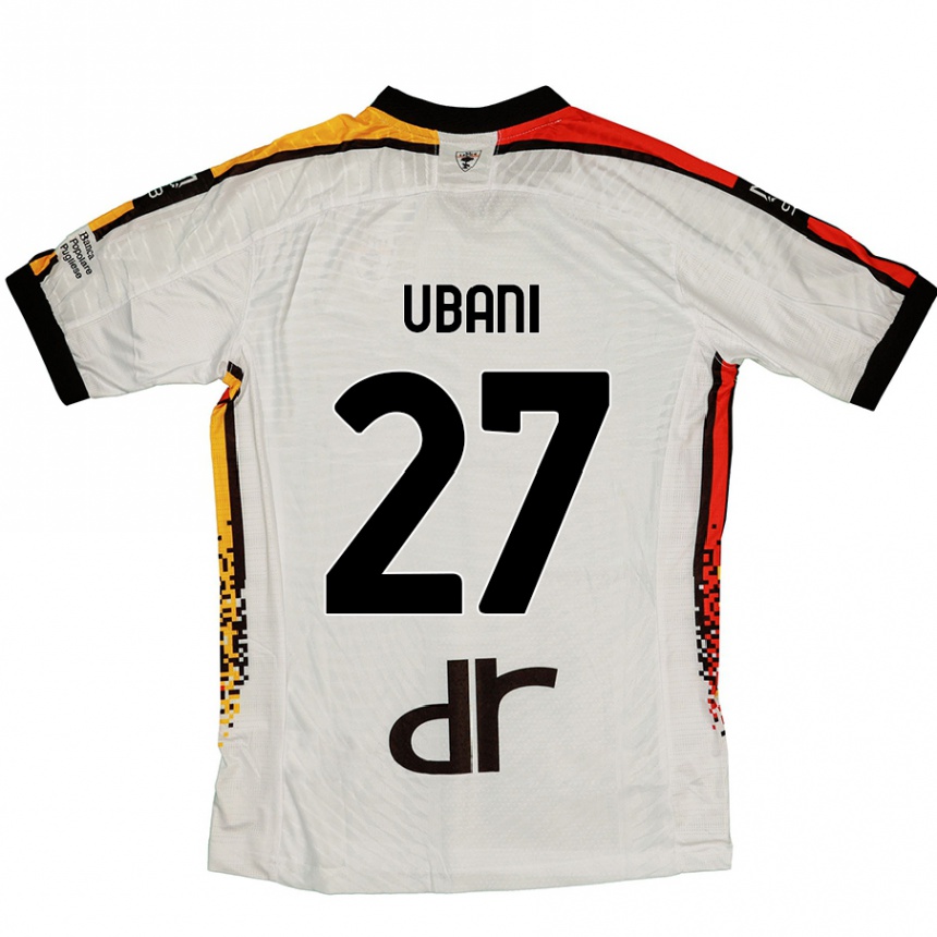 Kids Football Marlon Ubani #27 White Black Away Jersey 2024/25 T-Shirt Uk