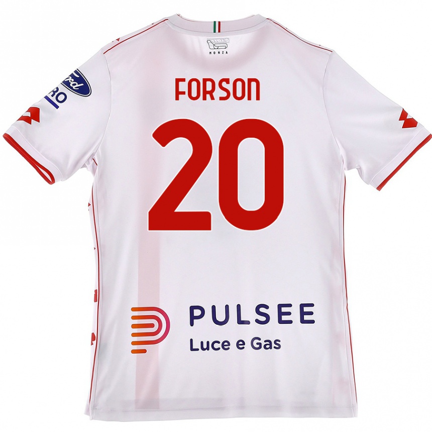 Kids Football Omari Forson #20 White Red Away Jersey 2024/25 T-Shirt Uk