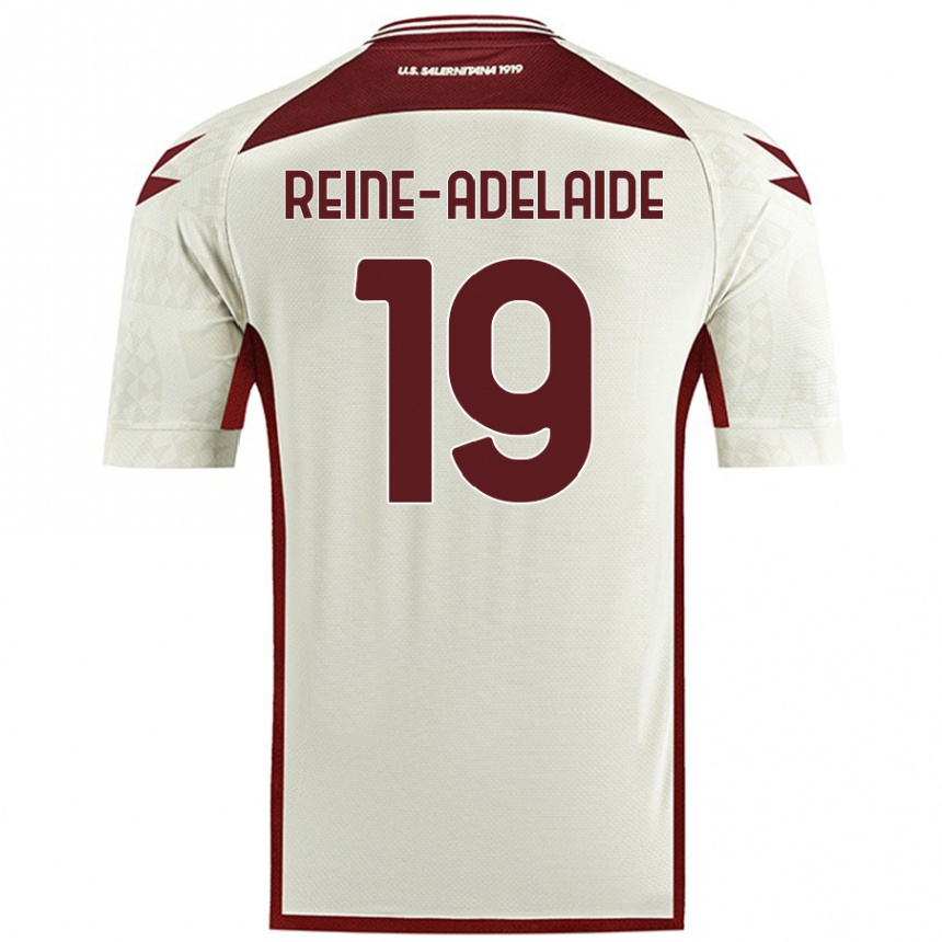 Kids Football Jeff Reine-Adelaide #19 Cream Color Away Jersey 2024/25 T-Shirt Uk