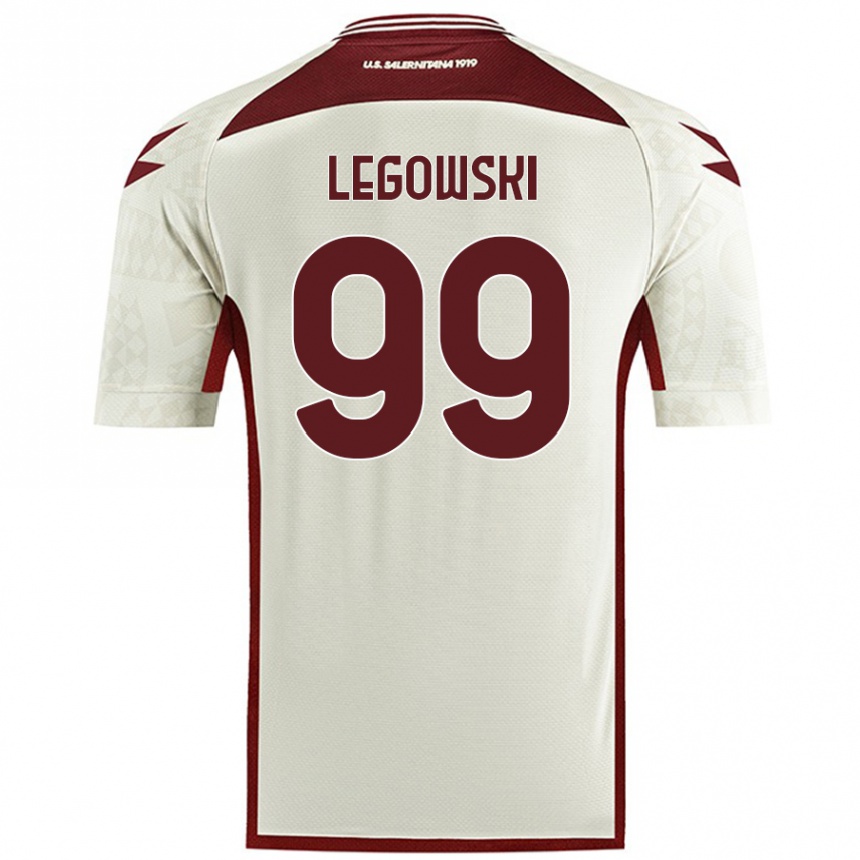 Kids Football Mateusz Legowski #99 Cream Color Away Jersey 2024/25 T-Shirt Uk