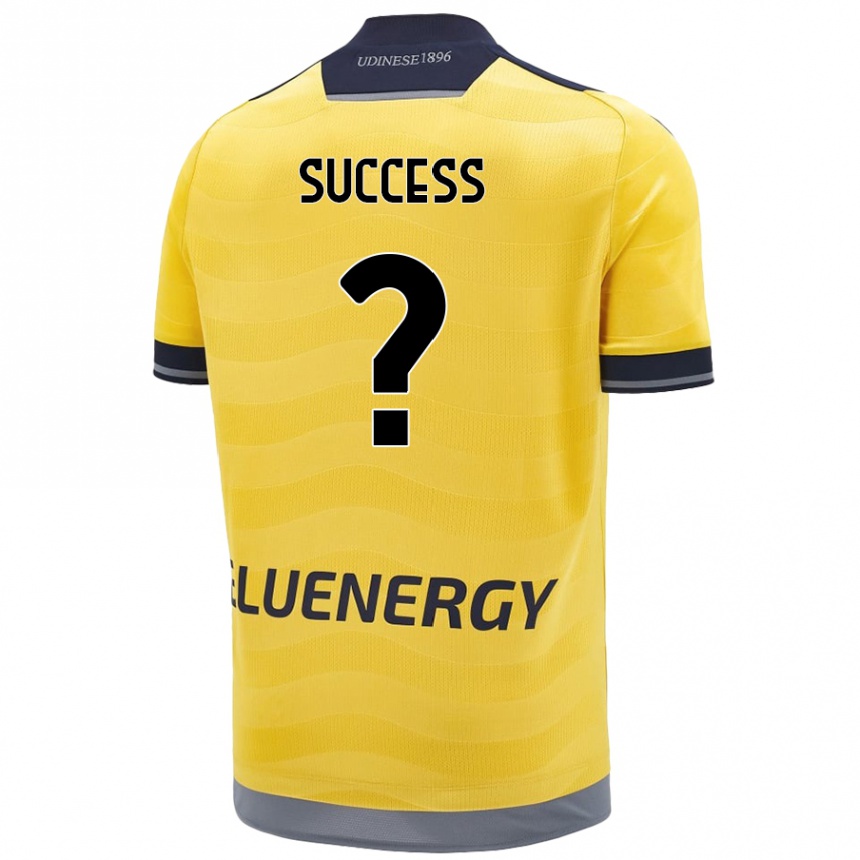 Kids Football Isaac Success #0 Golden Away Jersey 2024/25 T-Shirt Uk