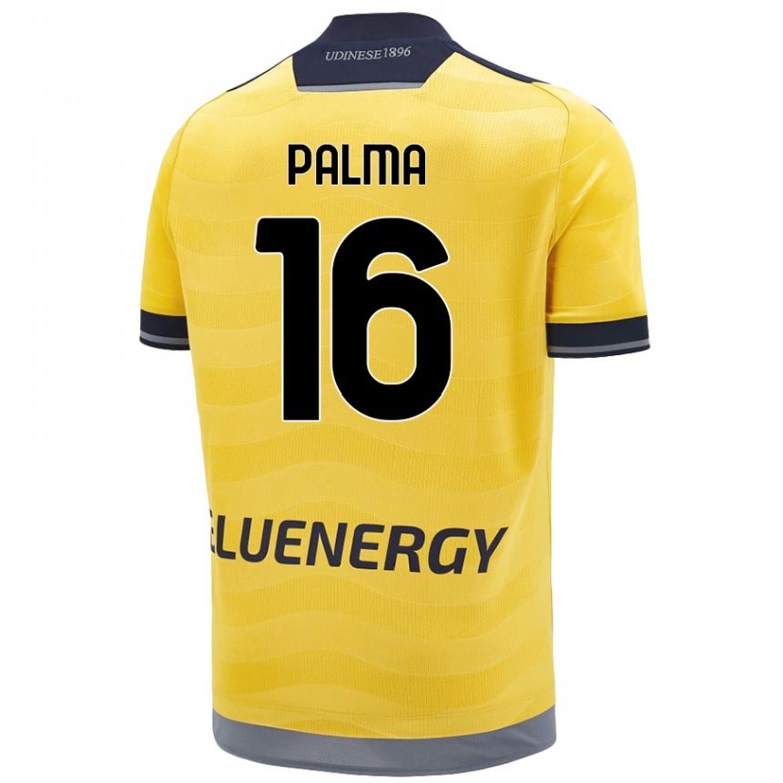 Kids Football Matteo Palma #16 Golden Away Jersey 2024/25 T-Shirt Uk