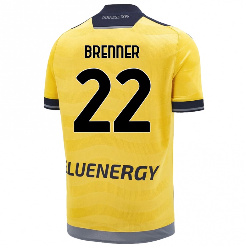 Kids Football Brenner #22 Golden Away Jersey 2024/25 T-Shirt Uk