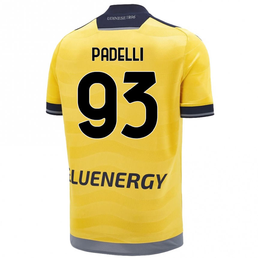 Kids Football Daniele Padelli #93 Golden Away Jersey 2024/25 T-Shirt Uk