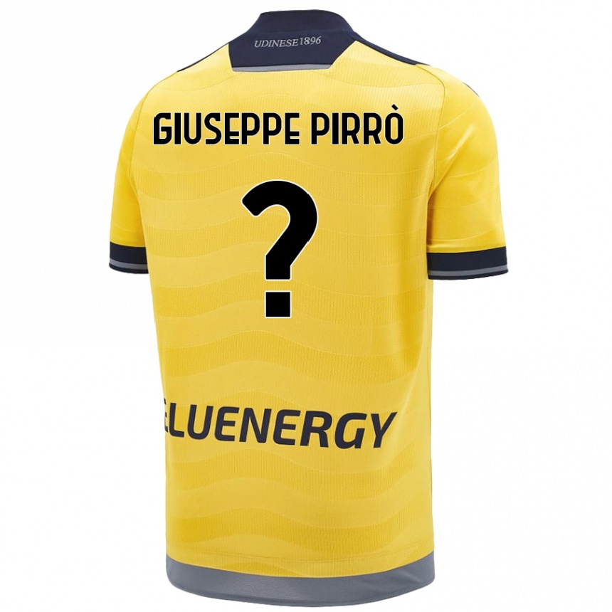 Kids Football Marco Giuseppe Pirrò #0 Golden Away Jersey 2024/25 T-Shirt Uk