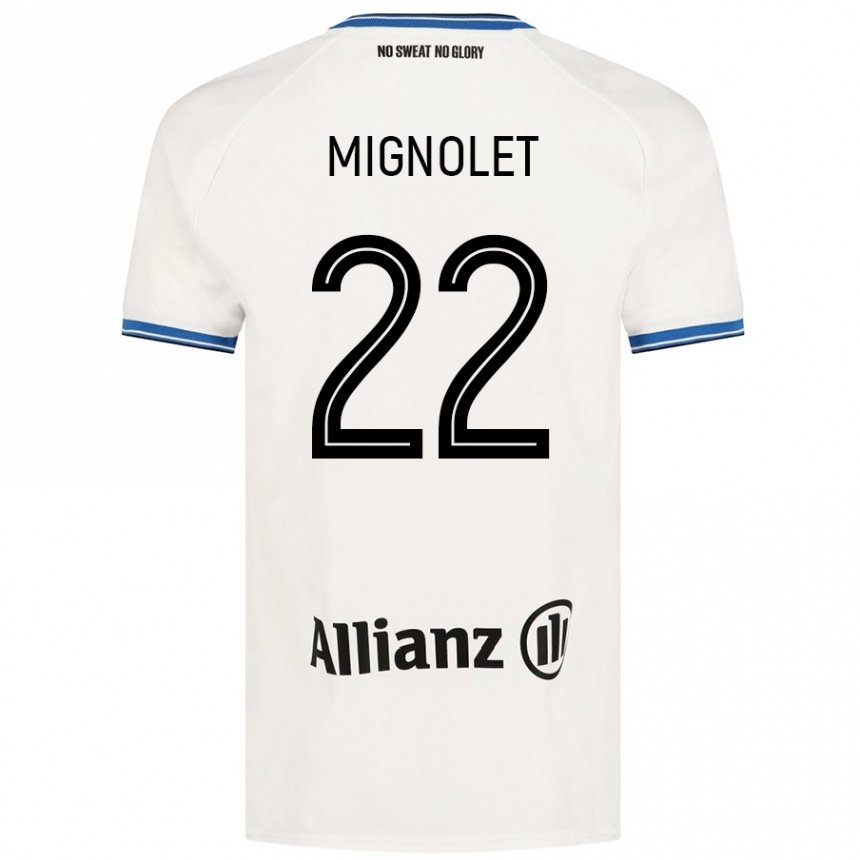 Kids Football Simon Mignolet #22 White Away Jersey 2024/25 T-Shirt Uk