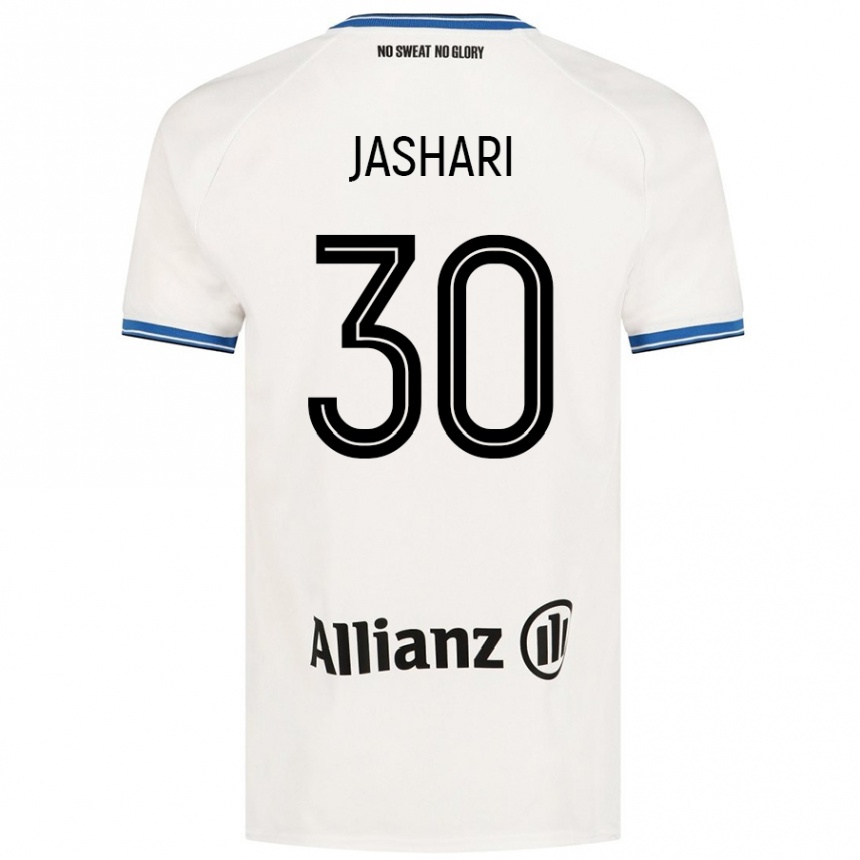 Kids Football Ardon Jashari #30 White Away Jersey 2024/25 T-Shirt Uk