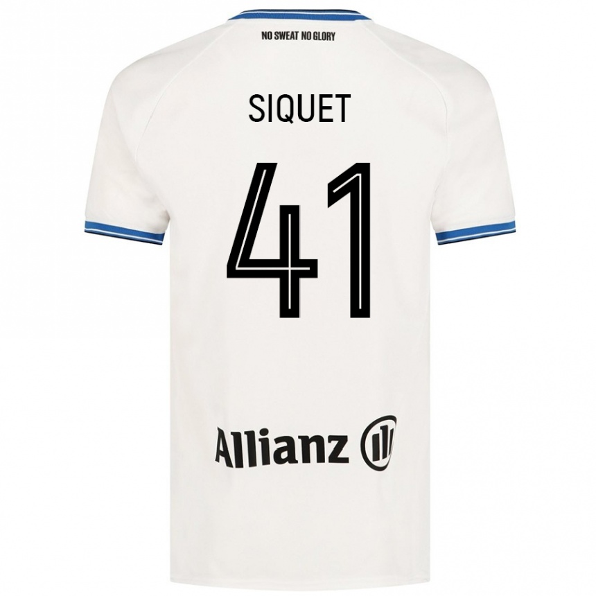 Kids Football Hugo Siquet #41 White Away Jersey 2024/25 T-Shirt Uk