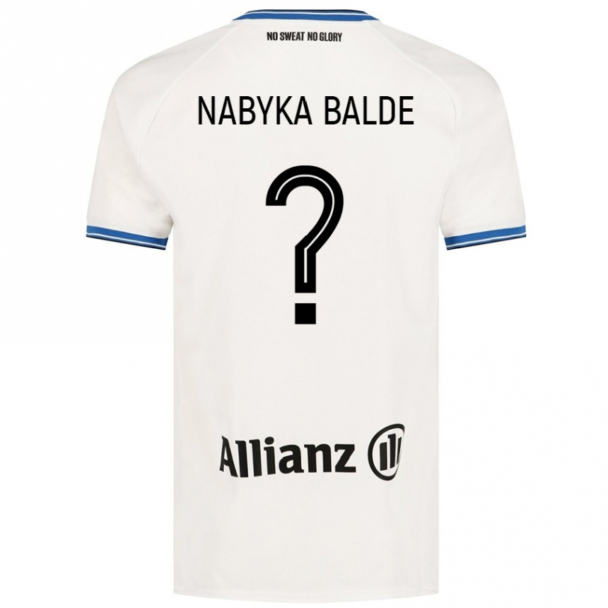 Kids Football Mamadou Nabyka Balde #0 White Away Jersey 2024/25 T-Shirt Uk