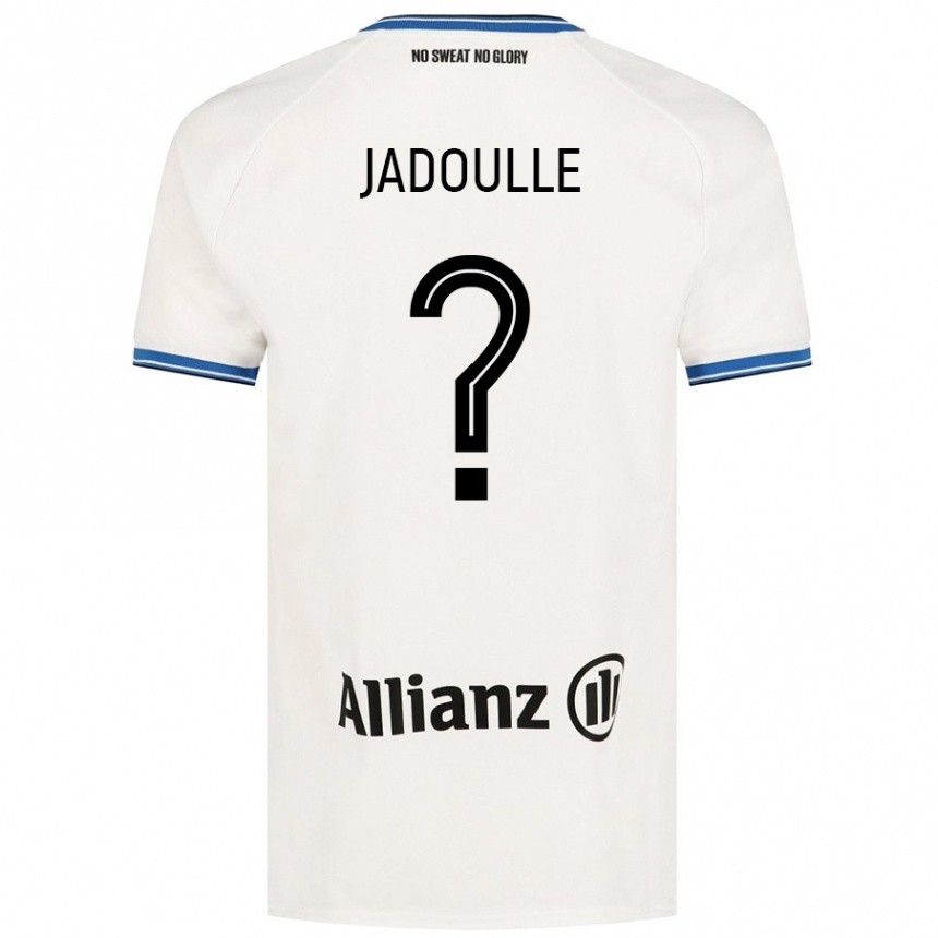 Kids Football Romane Jadoulle #0 White Away Jersey 2024/25 T-Shirt Uk