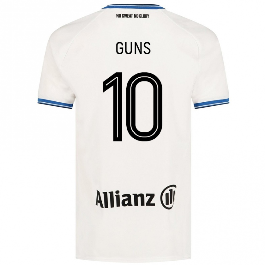 Kids Football Celien Guns #10 White Away Jersey 2024/25 T-Shirt Uk