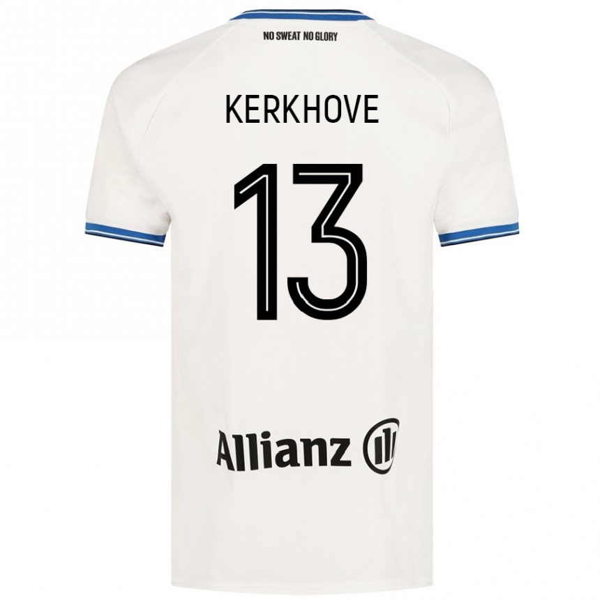 Kids Football Angel Kerkhove #13 White Away Jersey 2024/25 T-Shirt Uk