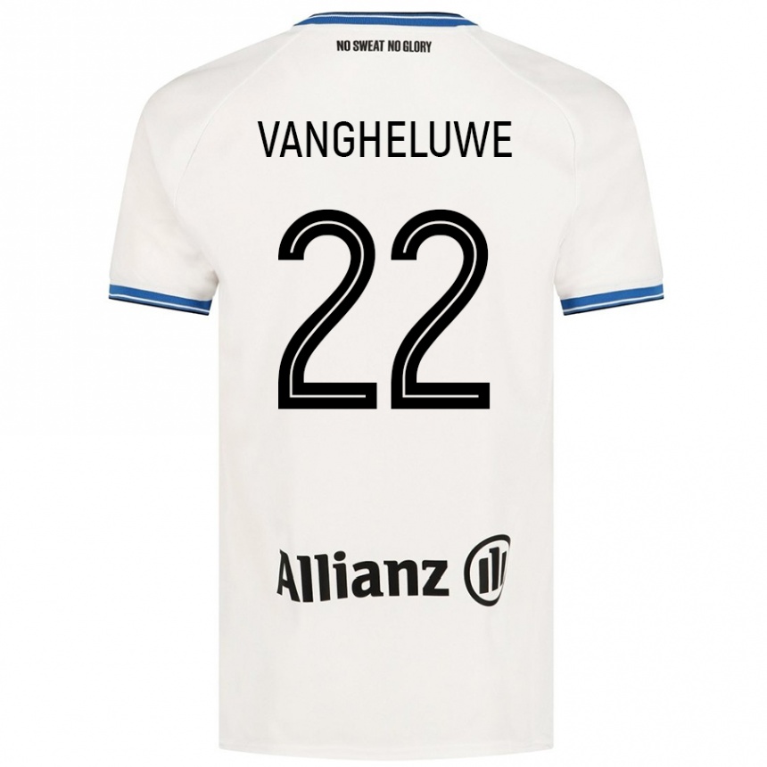 Kids Football Jody Vangheluwe #22 White Away Jersey 2024/25 T-Shirt Uk