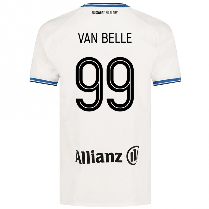 Kids Football Lyndsey Van Belle #99 White Away Jersey 2024/25 T-Shirt Uk