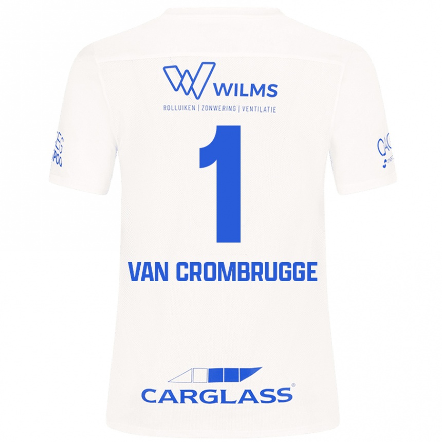 Kids Football Hendrik Van Crombrugge #1 White Away Jersey 2024/25 T-Shirt Uk