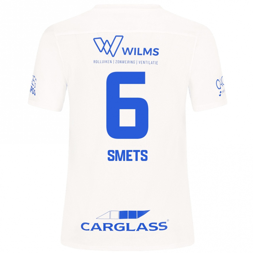 Kids Football Matte Smets #6 White Away Jersey 2024/25 T-Shirt Uk