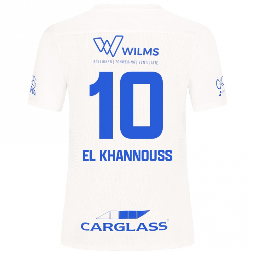 Kids Football Bilal El Khannouss #10 White Away Jersey 2024/25 T-Shirt Uk