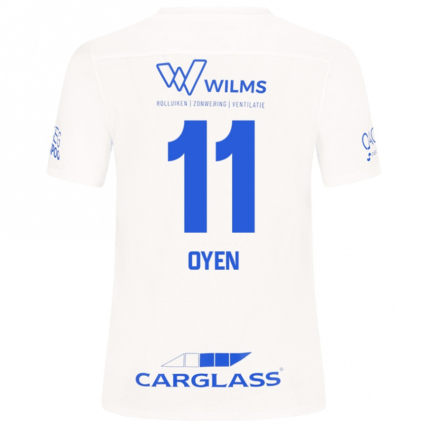 Kids Football Luca Oyen #11 White Away Jersey 2024/25 T-Shirt Uk