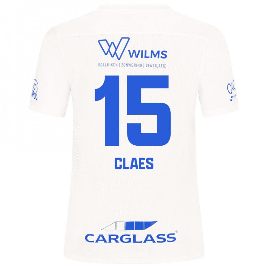 Kids Football Thomas Claes #15 White Away Jersey 2024/25 T-Shirt Uk