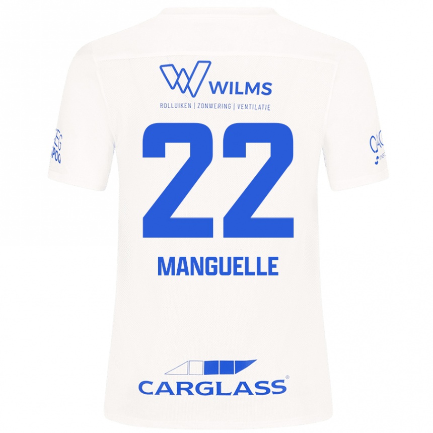 Kids Football Brad Manguelle #22 White Away Jersey 2024/25 T-Shirt Uk