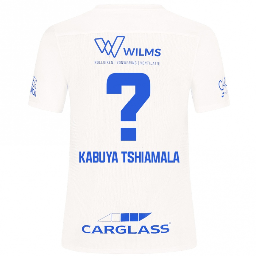 Kids Football Lino Kabuya Tshiamala #0 White Away Jersey 2024/25 T-Shirt Uk