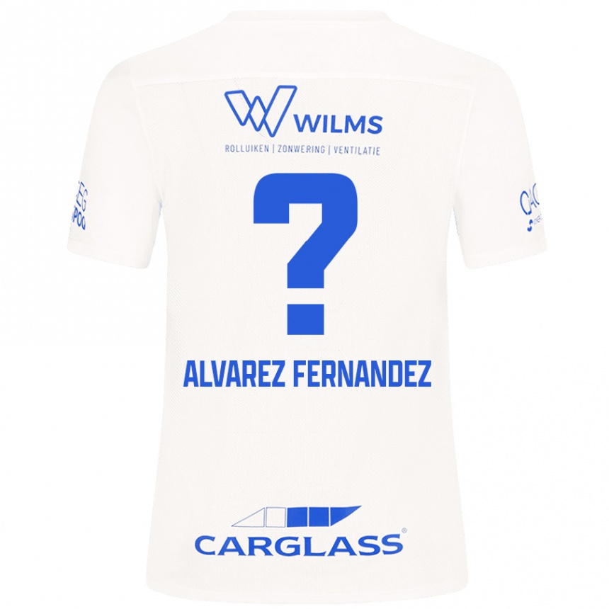 Kids Football Loïc Alvarez Fernandez #0 White Away Jersey 2024/25 T-Shirt Uk