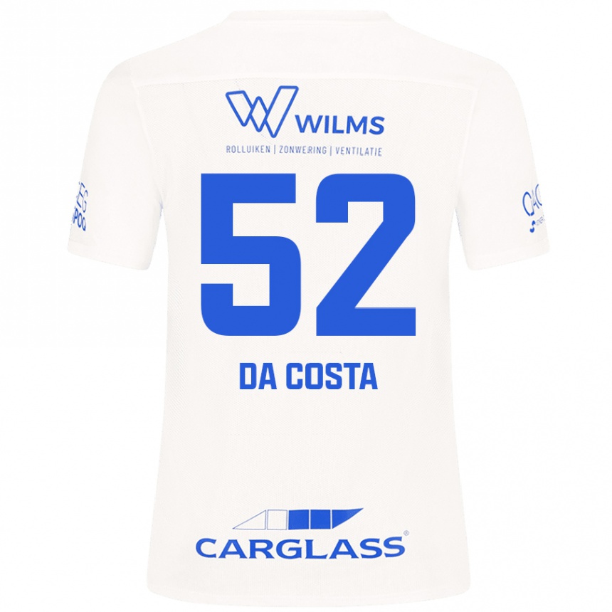 Kids Football Wilson Da Costa #52 White Away Jersey 2024/25 T-Shirt Uk