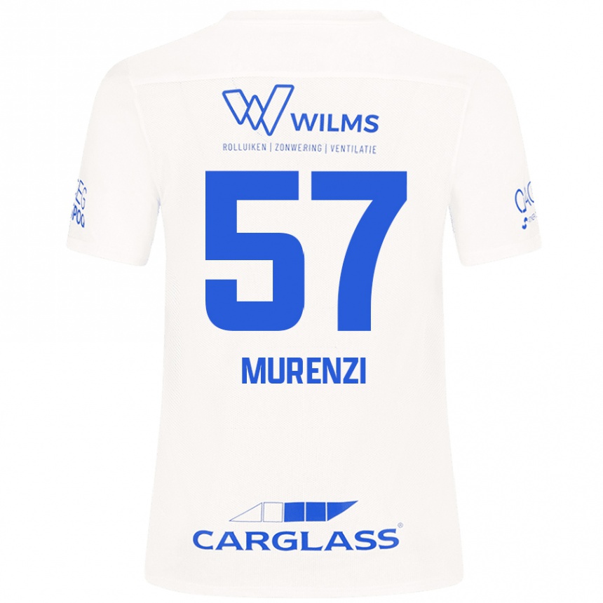 Kids Football Aaron Murenzi #57 White Away Jersey 2024/25 T-Shirt Uk