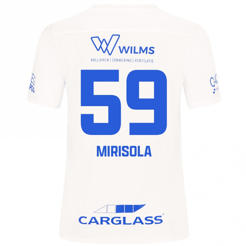 Kids Football Robin Mirisola #59 White Away Jersey 2024/25 T-Shirt Uk