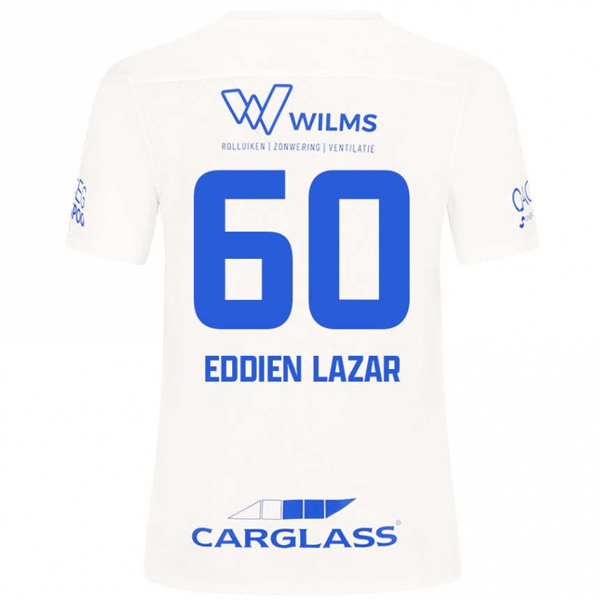 Kids Football Saif Eddien Lazar #60 White Away Jersey 2024/25 T-Shirt Uk