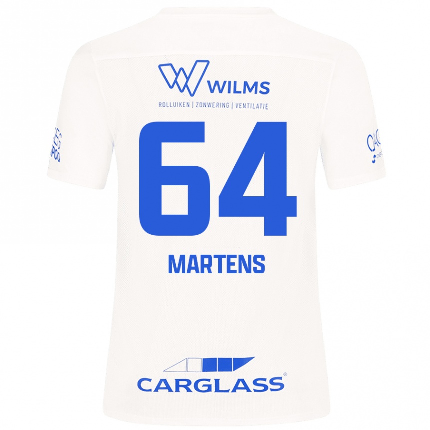 Kids Football Nolan Martens #64 White Away Jersey 2024/25 T-Shirt Uk