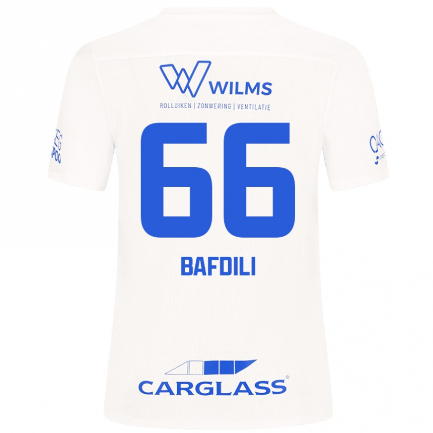 Kids Football Zaïd Bafdili #66 White Away Jersey 2024/25 T-Shirt Uk