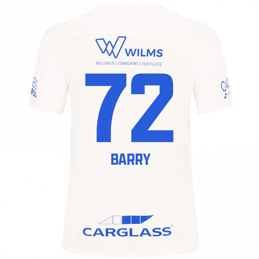 Kids Football Alpha Barry #72 White Away Jersey 2024/25 T-Shirt Uk