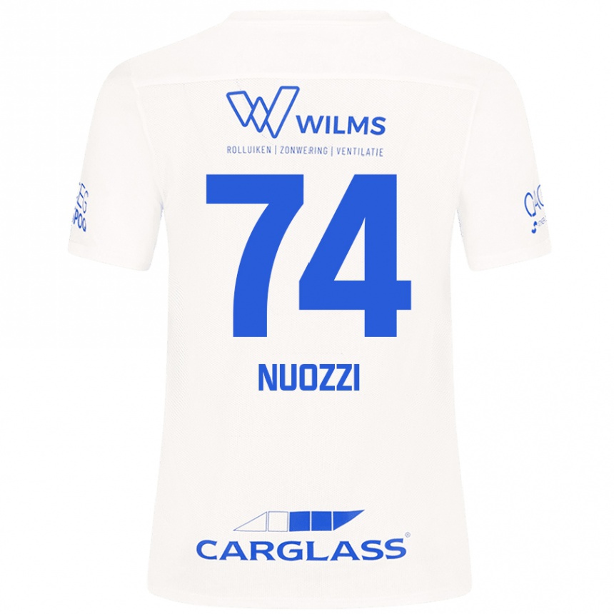 Kids Football Cédric Nuozzi #74 White Away Jersey 2024/25 T-Shirt Uk