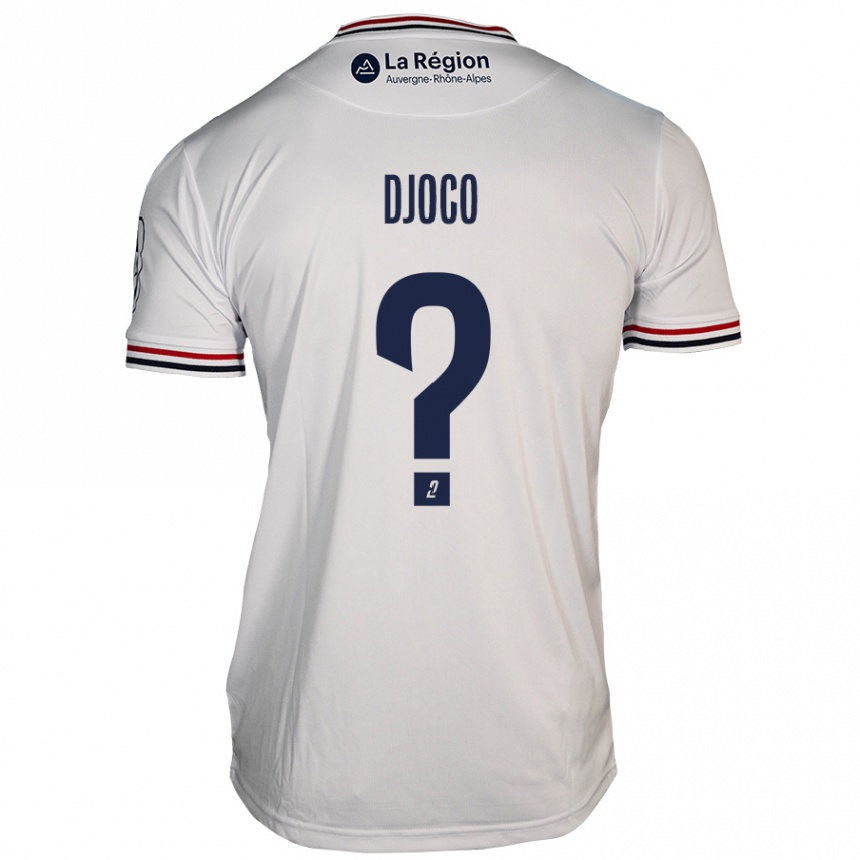 Kids Football Ouparine Djoco #0 White Away Jersey 2024/25 T-Shirt Uk